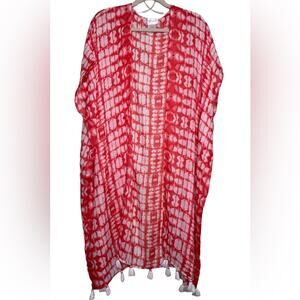 Sole Society Women’s Hippie Boho Kimono Swimsuit Cover-Up One Size